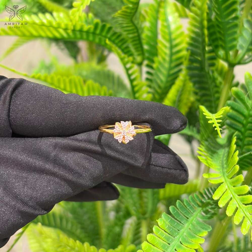 Lab-Grown Diamond Swirl Ribbon Cluster Ring