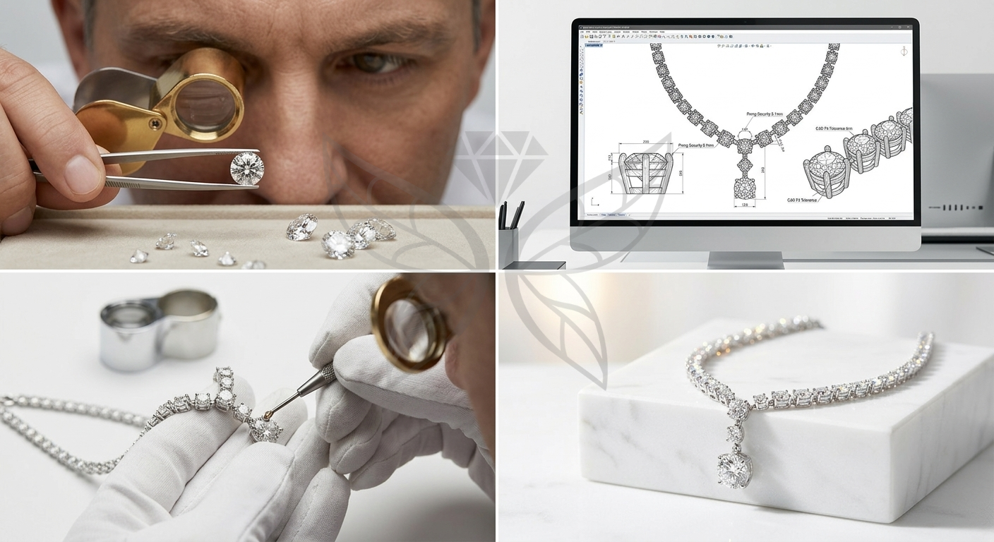 Our Diamond Jewelry Quality Inspection Process at Amritam Export