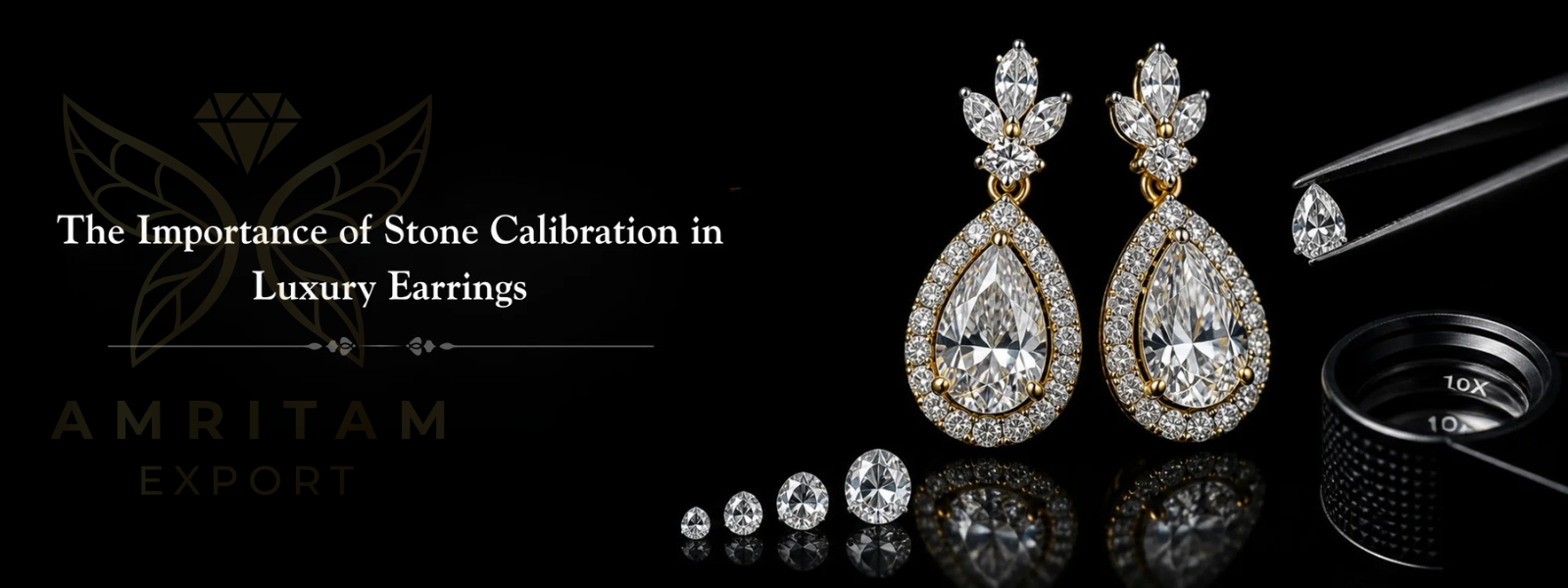 Amritam Export’s Guide: The Importance of Stone Calibration in Luxury Earrings