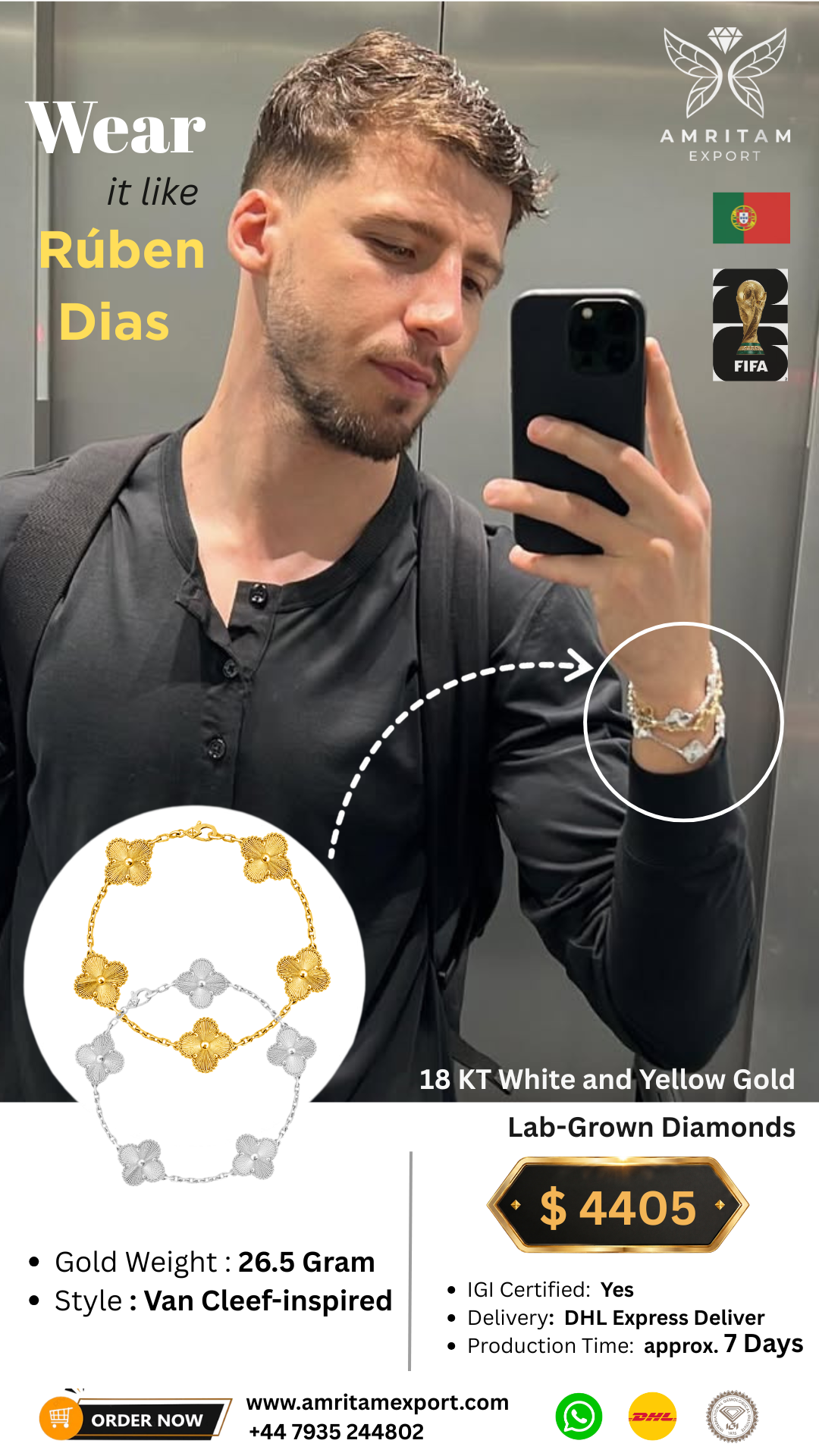 Van Cleef-Inspired Clover Bracelet