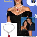 Ruby Drop Diamond Necklace