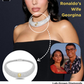Diamond Pavé Choker Necklace with Yellow Diamond Accent&nbsp;