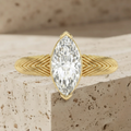 The Ethereal Marquise Solitaire Statement Ring