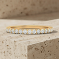 Classic Round Brilliant Full Eternity Wedding Band Ring