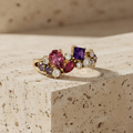 The Imperial Symphony | Multi Gemstone & Lab-Grown Diamond Cluster Ring