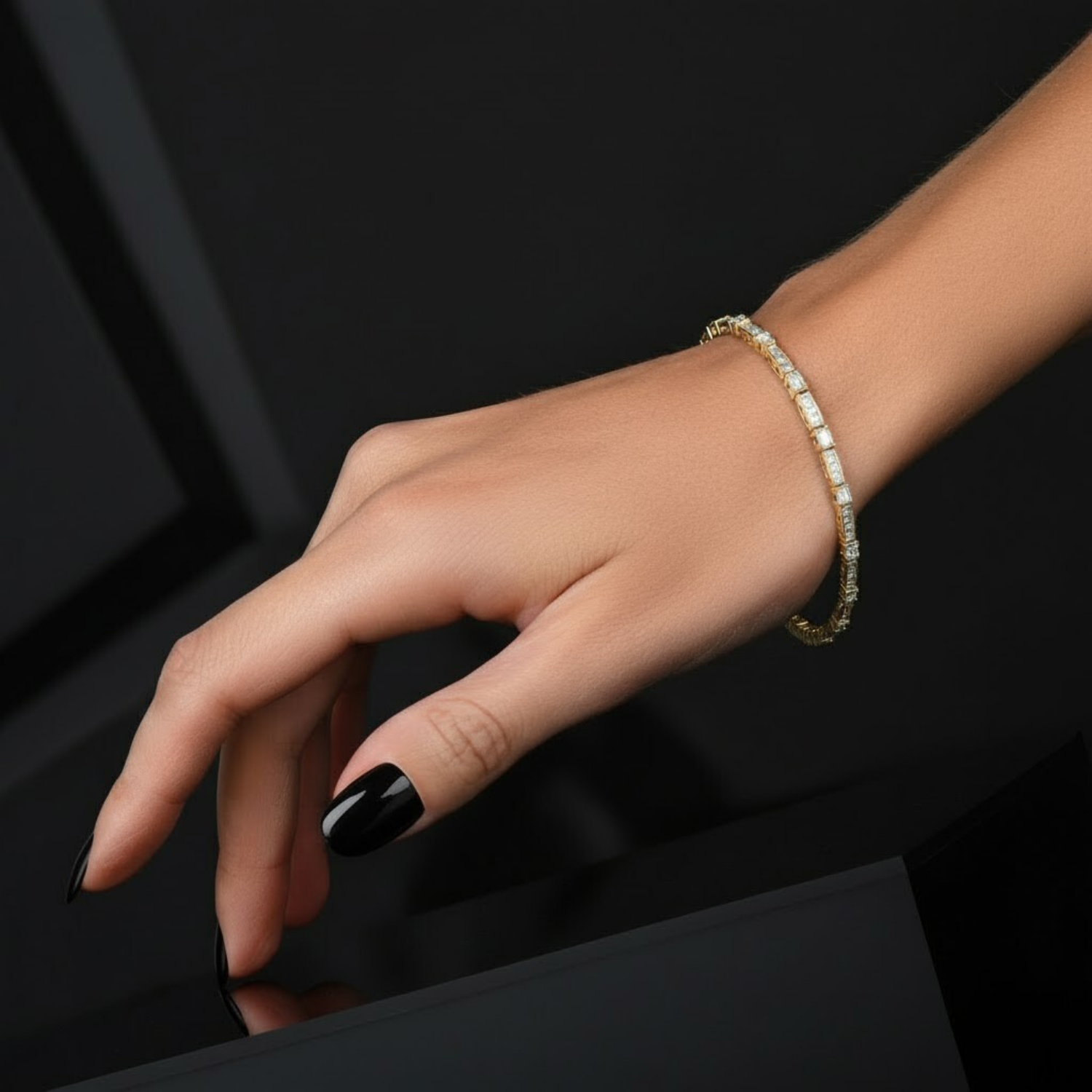 Elegant CVD Diamond Tennis Bracelet – 925 Silver