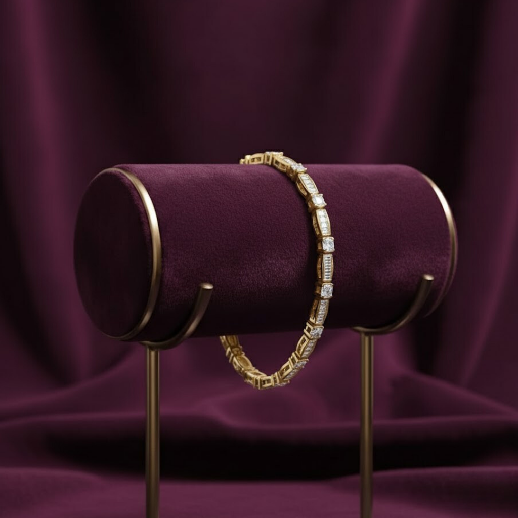 Elegant CVD Diamond Tennis Bracelet – 925 Silver