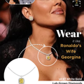 Fancy Yellow Diamond Halo Pendant Necklace