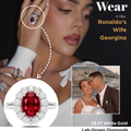 Ruby Halo Diamond Ring