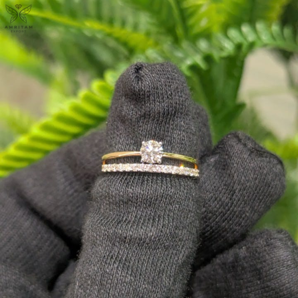 Lab-Grown Diamond Double Band Ring