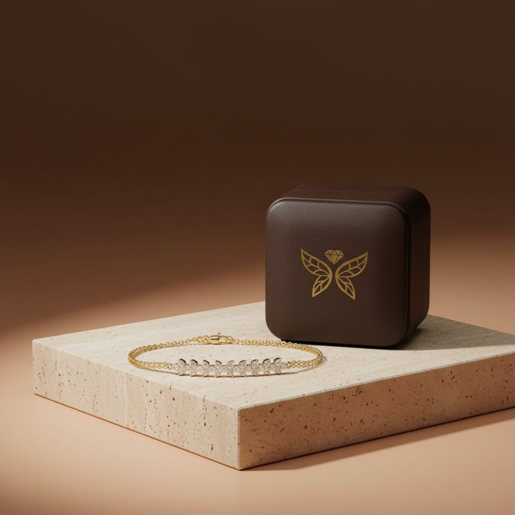 Pear Drop CVD Diamond Bracelet – 925 Silver