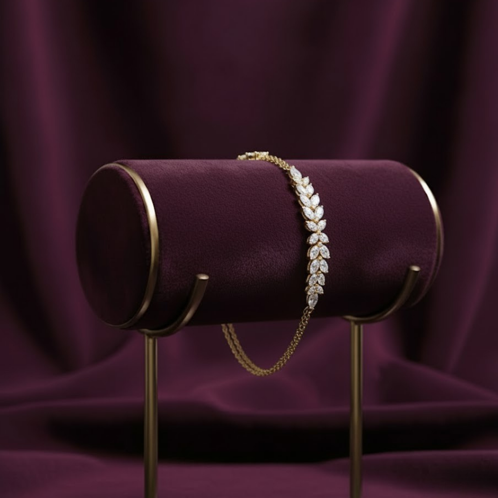 Pear Drop CVD Diamond Bracelet – 925 Silver