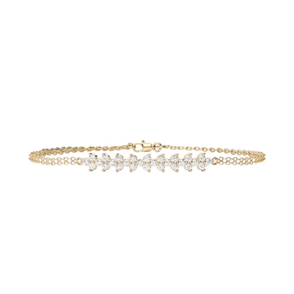 Pear Drop CVD Diamond Bracelet – 925 Silver