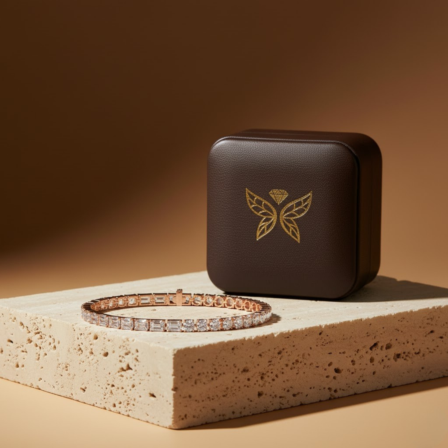 Emerald & Round Cut Tennis Bracelet – 925 Silver