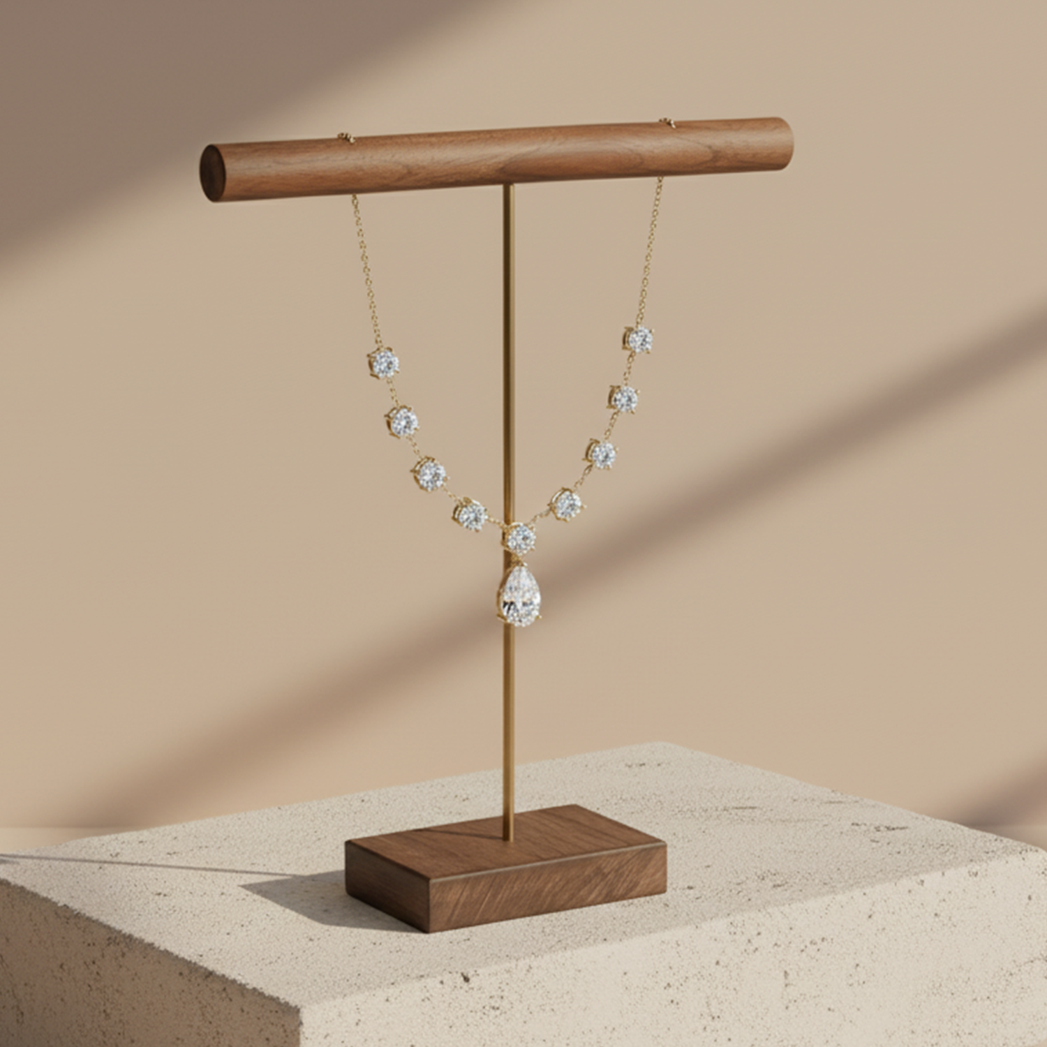 Pear Drop CVD Diamond Necklace – 925 Silver