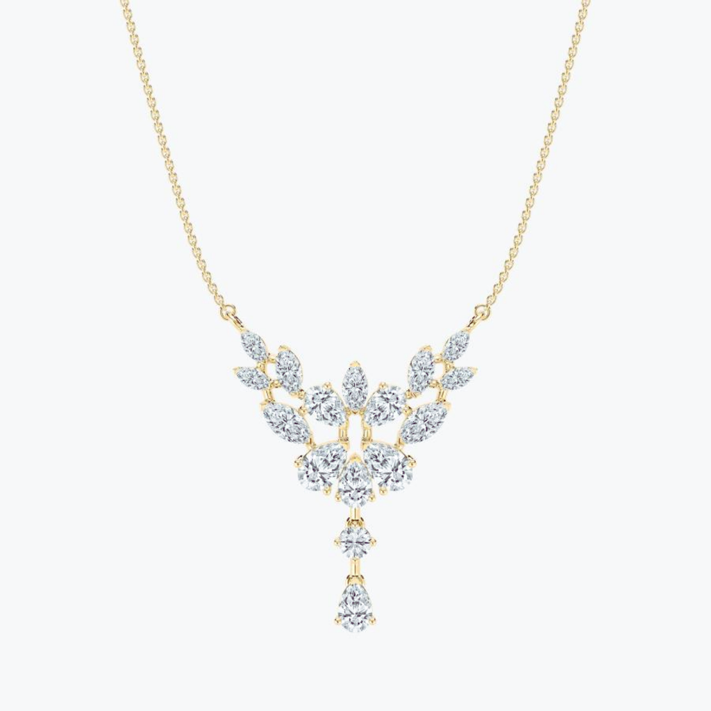 Teardrop CVD Diamond Pendant – 925 Silver