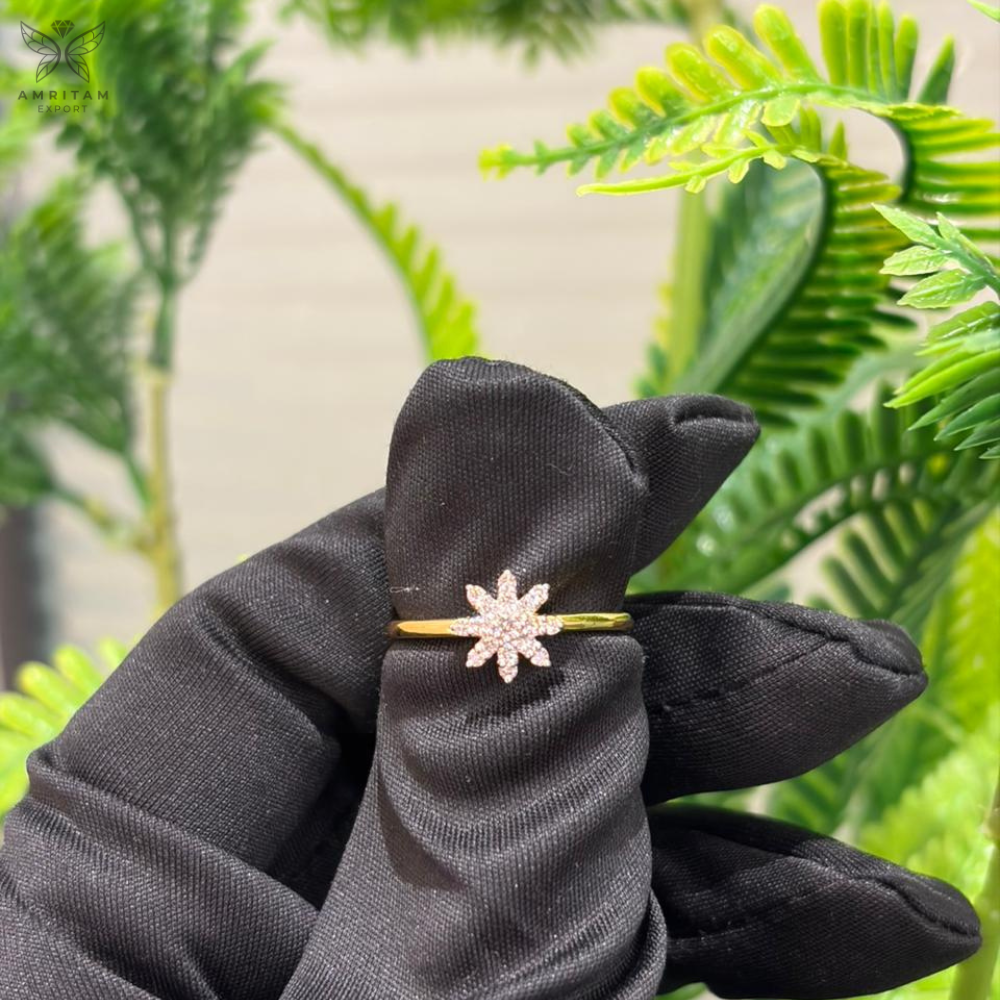 Lab-Grown Diamond Grand Starburst Cluster Ring