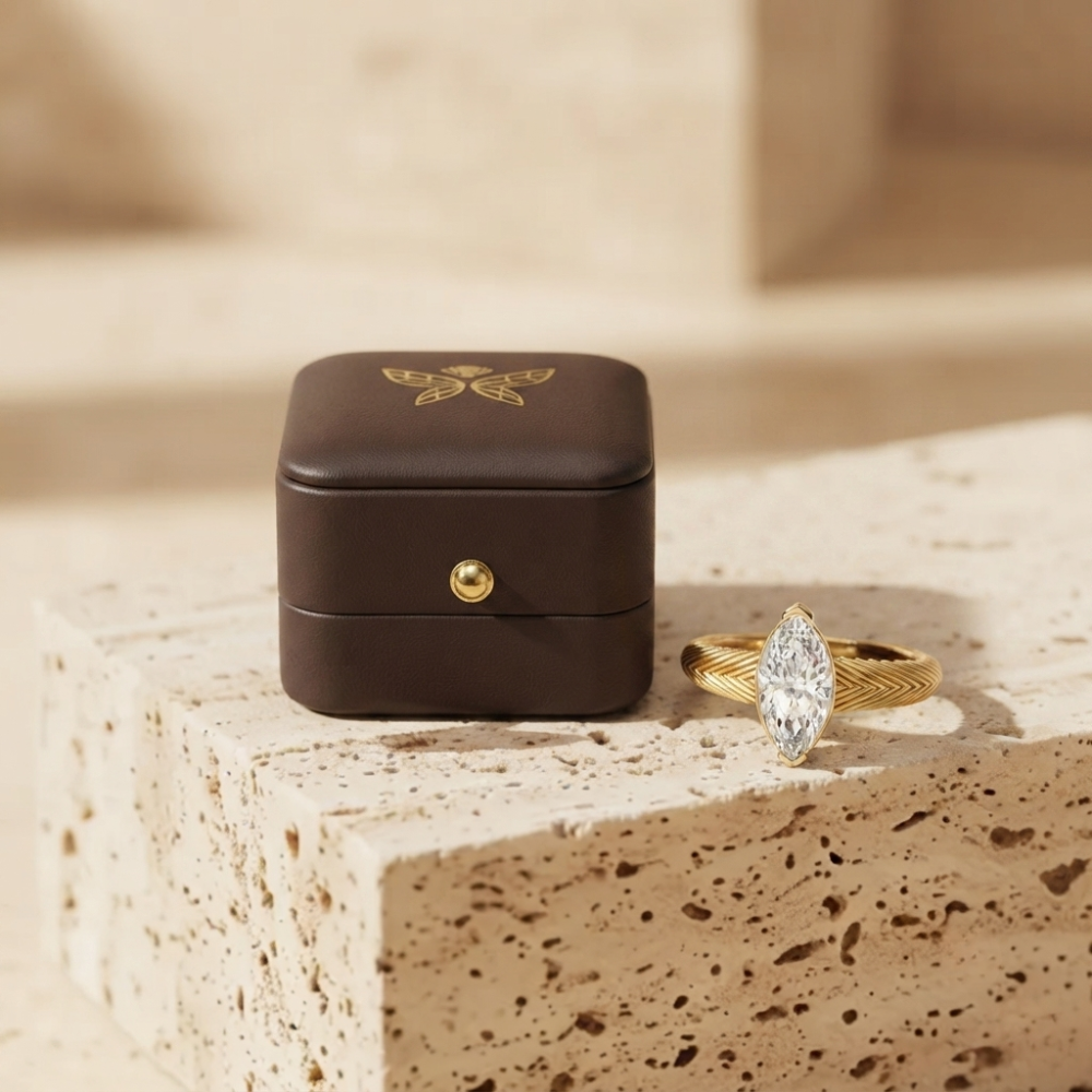 The Ethereal Marquise Solitaire Statement Ring