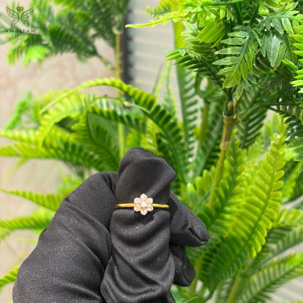 Lab-Grown Diamond Hexagonal Cluster Ring