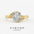 The Luminous Twist Solitaire Ring