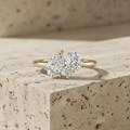 The Luminous Double Pear-Cut Toi et Moi Statement Ring