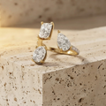 The Celestial Trio Multi-Shape Open Statement Ring