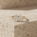 The Luminous Toi et Moi Oval & Pear Cut Double Stone Statement Ring