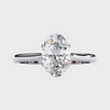 Oval-Cut Diamond Solitaire Engagement Ring in Rose Gold