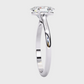 Oval-Cut Diamond Solitaire Engagement Ring in Rose Gold