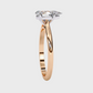 Pear-Cut Diamond Solitaire Engagement Ring in Platinum