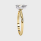 Pear-Cut Diamond Solitaire Engagement Ring in Platinum