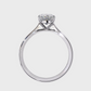 Pear-Cut Diamond Solitaire Engagement Ring in Platinum