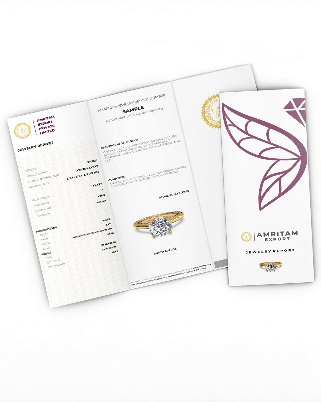 Marquise & Round CVD Diamond Necklace – 925 Silver