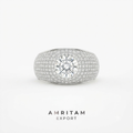 Lab-Grown Diamond Multi-Halo Statement Ring