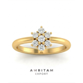 Lab-Grown Diamond Hexagonal Cluster Ring
