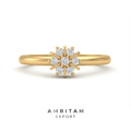 Lab-Grown Diamond Spiked Star Cluster Ring