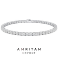 Classic Round Brilliant Lab Diamond Tennis Bracelet