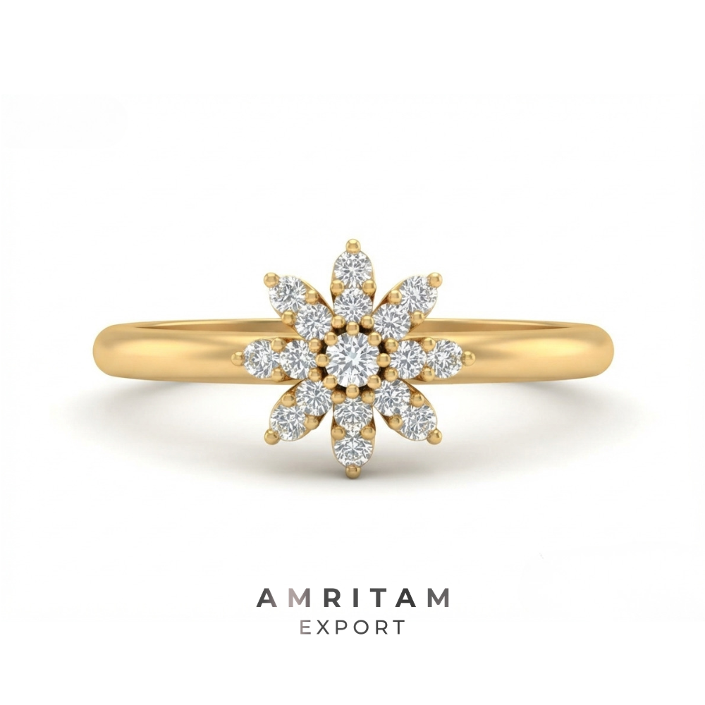 Lab-Grown Diamond Grand Starburst Cluster Ring
