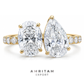 The Luminous Toi et Moi Oval & Pear Cut Double Stone Statement Ring