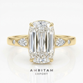 The Ethereal Horizon Oval and Pear Accent Diamond Ring