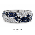 Lab-Grown Diamond Men’s Geometric Mosaic Ring