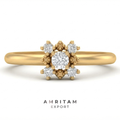 Lab-Grown Diamond Geometric Square Frame Ring