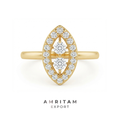Lab-Grown Diamond Marquise Frame Ring