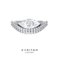 The Luminous Marquise Pave Pinky Ring