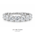 The Luminous Round Brilliant Eternity Wedding Band