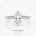 Lab-Grown Diamond Marquise Cut Ring