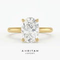 Lab-Grown Diamond Oval Ring