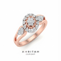 Lab-Grown Diamond Multi-Cluster Halo Ring