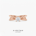 Lab-Grown Diamond Multi-Band Cross Ring