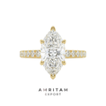 Lab-Grown Diamond Marquise Solitaire Ring